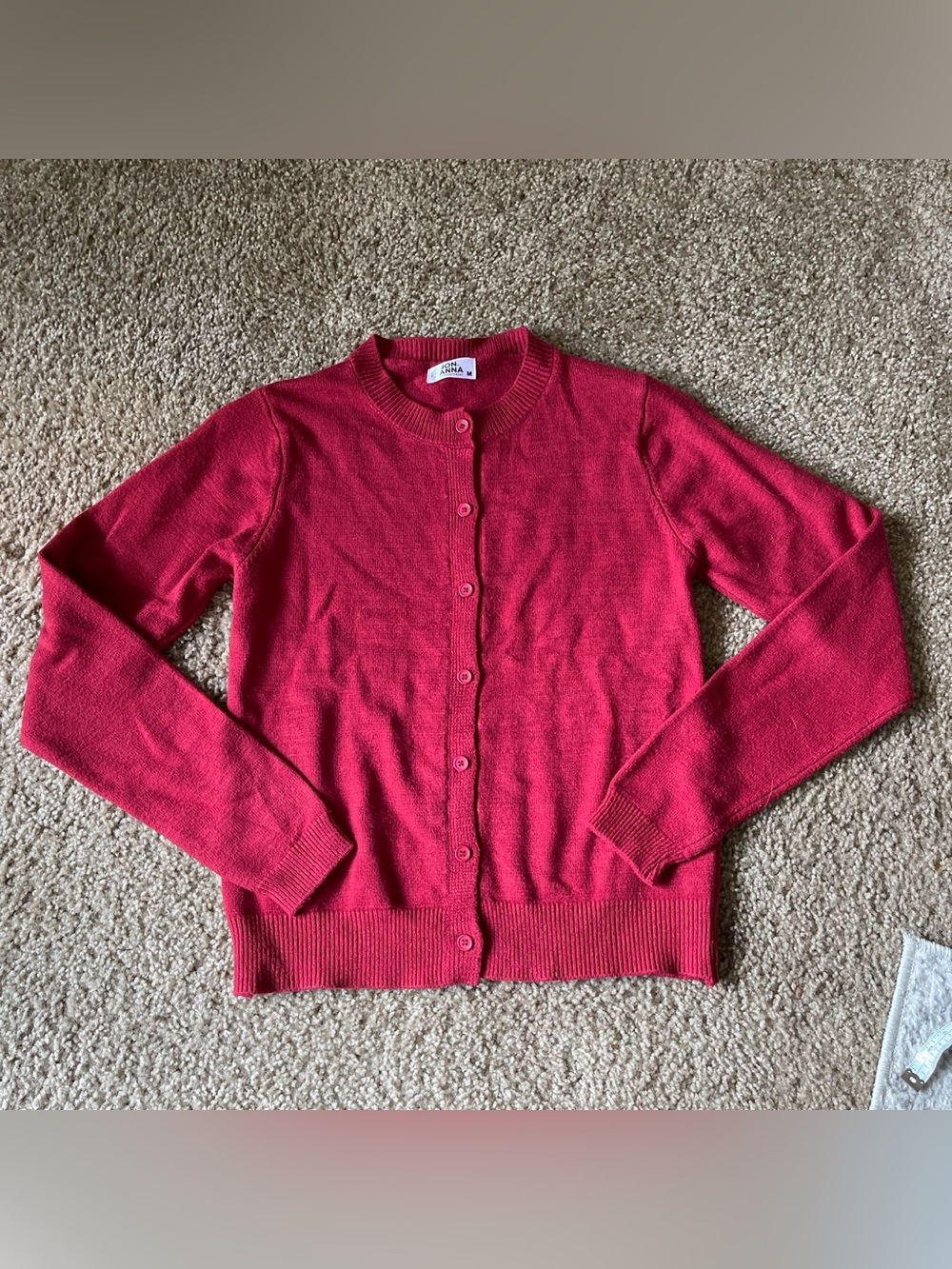 Jon & Anna Red Cardigan size medium